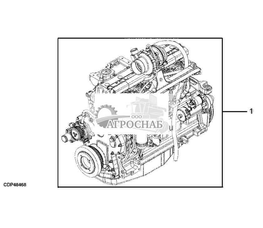 9901 Укомплектованный двигатель 
